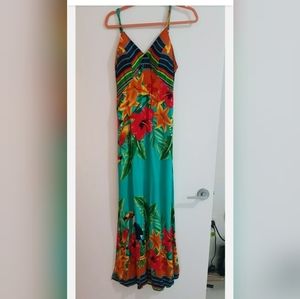 BrazilianTropical print maxi dress - Sleeveless